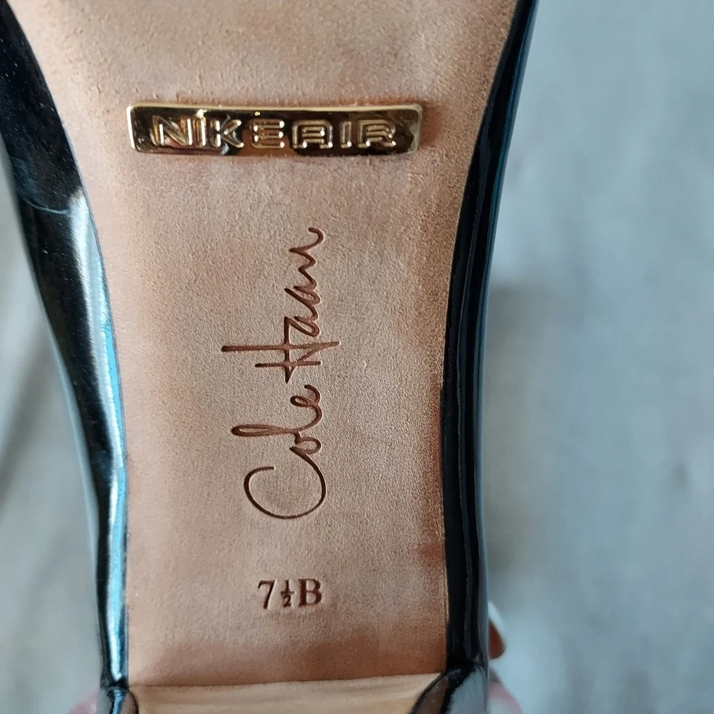 Cole Haan Nine Air Black Patent Leather Pump